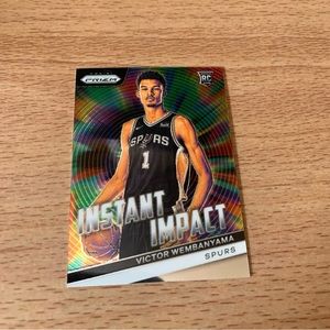 2023-24 Panini Prizm Victor Wembanyama Rookie RC Instant Impact #3 Spurs